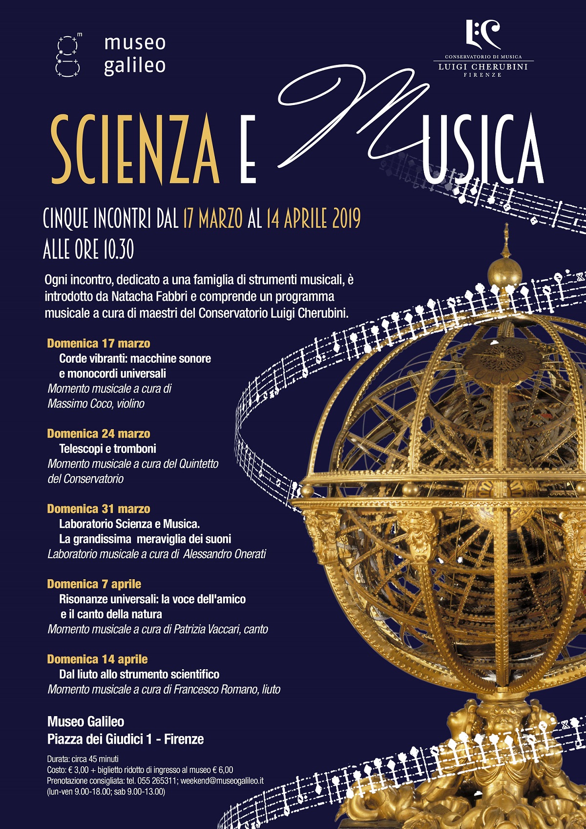 Scienza e musica 2019 flyer