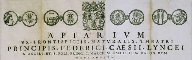 Federico Cesi. Apiarium and Melissographia