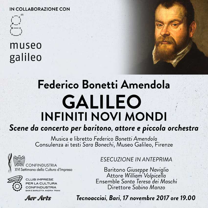 GALILEO. INFINITI NOVI MONDI: scene da concerto di Federico Bonetti Amendola