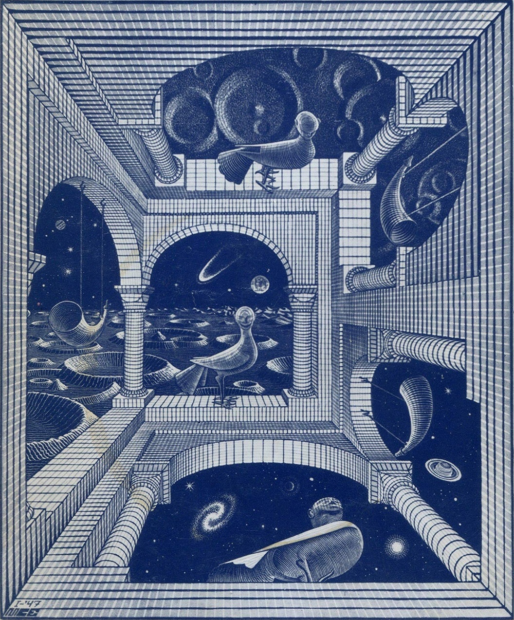 Immagine di copertina de “Le cosmicomiche”, Calvino, (1° ed., Einaudi 1965)