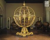  - Santucci’s armillary sphere and the globes in a room on the first floor (1975-76)