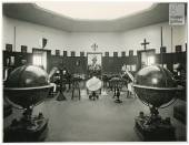 The National History of Science Exhibition (1929) - View of the hall devoted to Florentine science with Coronelli's globes in focus 