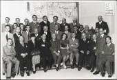 The Museo Nazionale di Storia delle Scienze: 1930-1945 - Meeting, held in the Museum’s conference room, of the Society for the History of the Medical and Natural Sciences (4 October 1942), on the occasion of the commemoration of the fourth centenary of Galileo’s death. Maria Luisa Bonelli is the sixth from the 